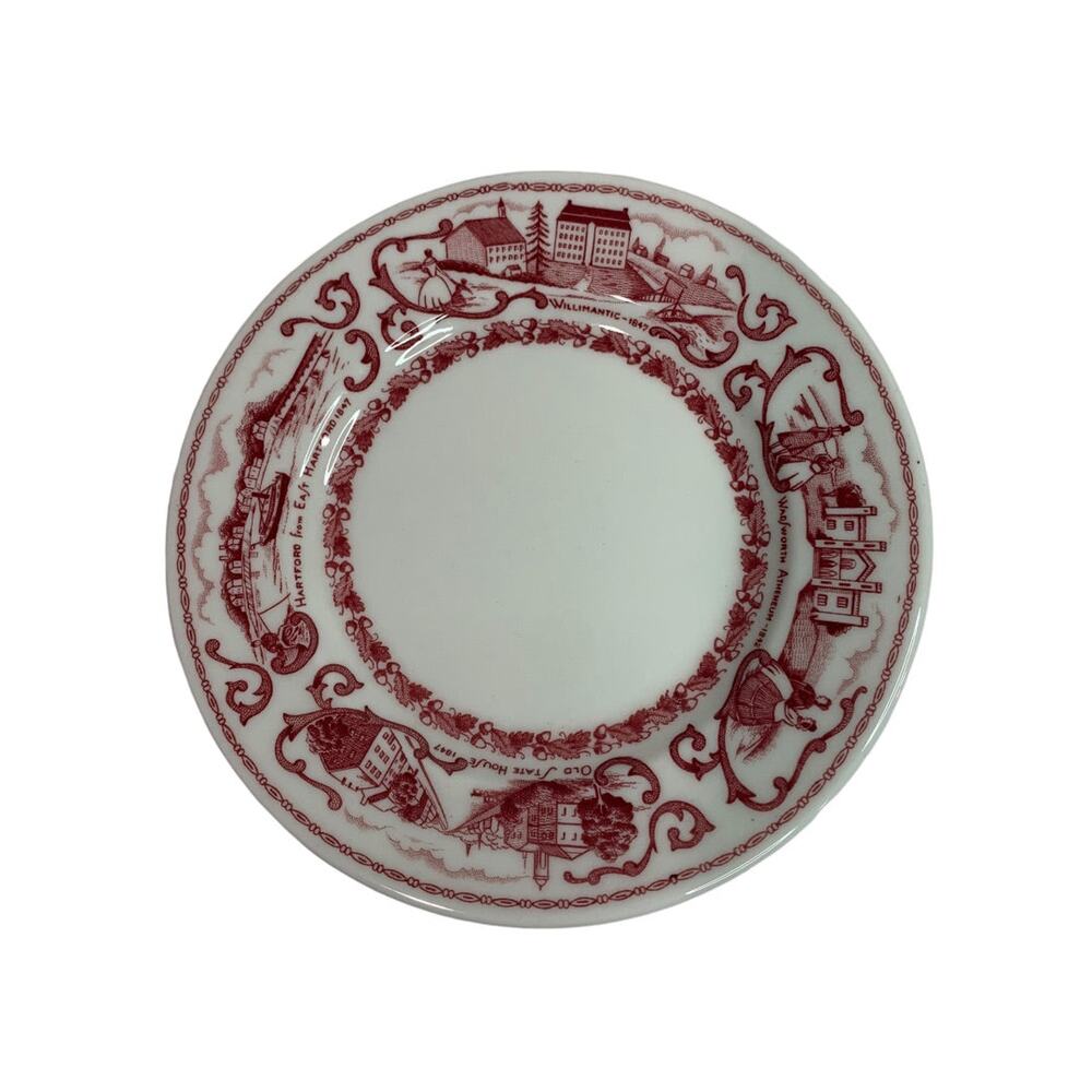 Scammell Lamberton Hartford Transferware Plate 6.5 Inch Vintage - Picture 1 of 8